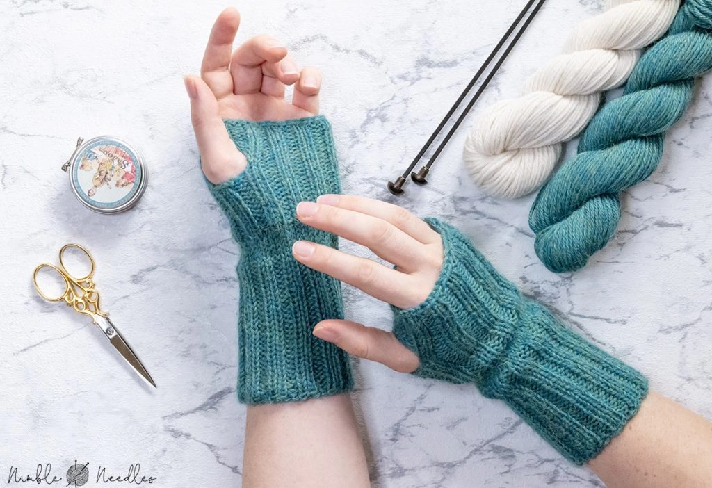 Free Fingerless Gloves Knitting Pattern Crafts On Display