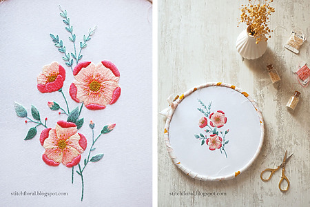 DIY floral embroidery tutorial