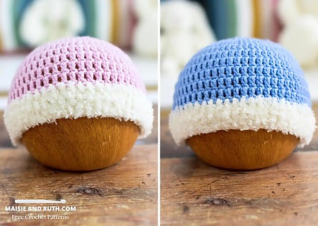Free Fluffy Brim Crochet Baby Hat Pattern | 5 Sizes Included