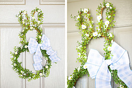 DIY Easter bunny wreath