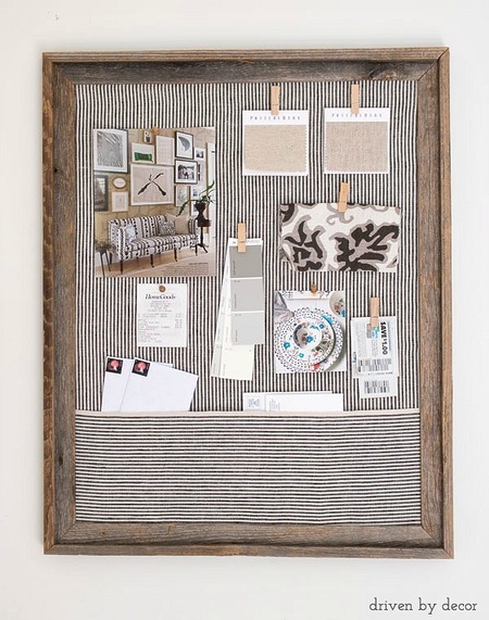 DIY Framed Cork Board tutorial
