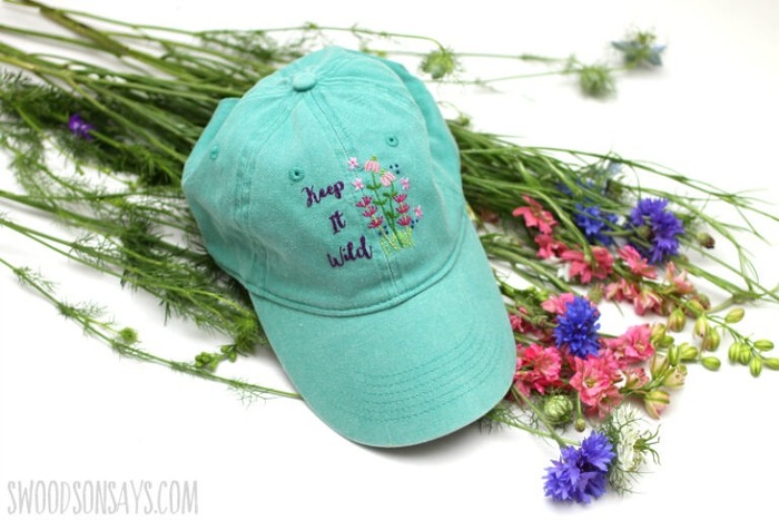 hand embroidered baseball cap