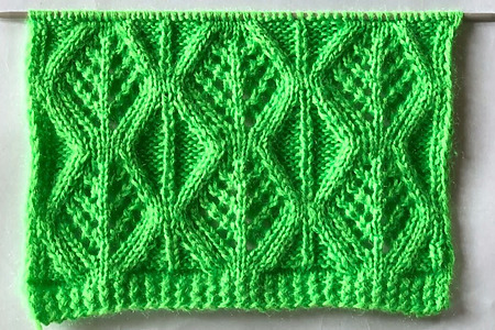 How to knit a textured leaf stitch for your next sweater project