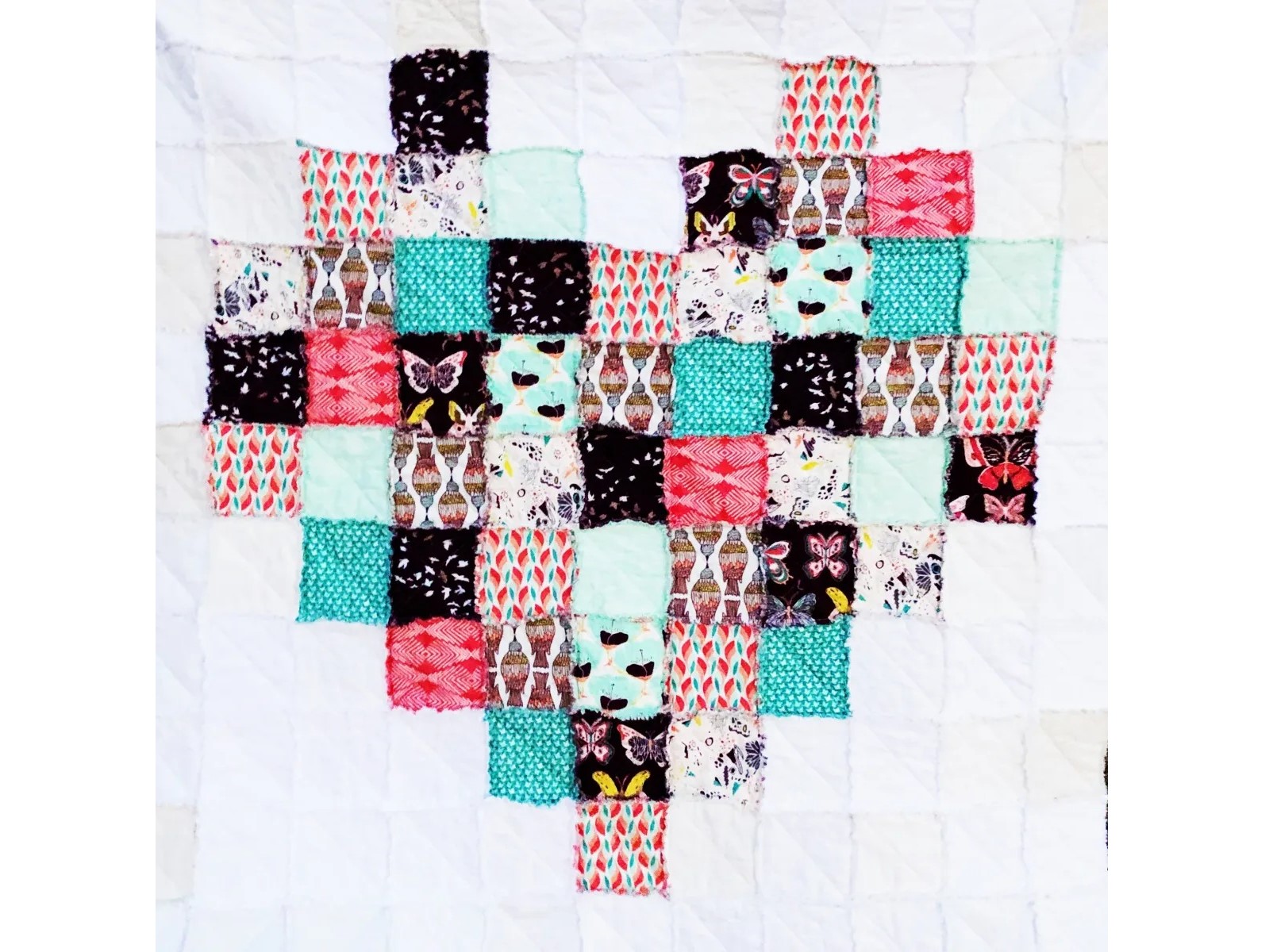 Rag heart quilt tutorial Crafts on display