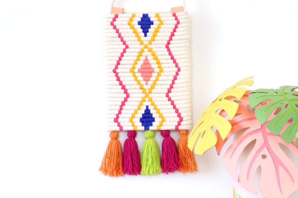 DIY painted rope wall decor Crafts on display