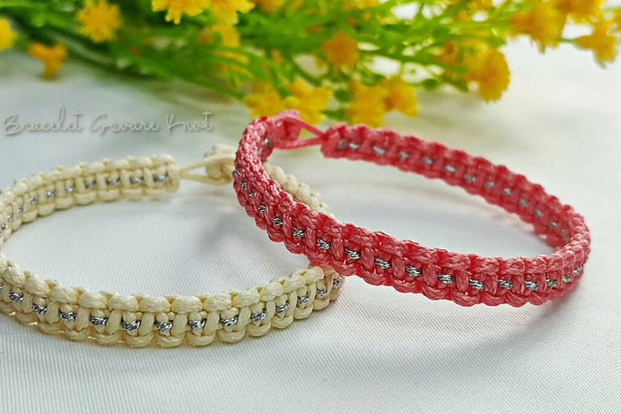 DIY macrame bracelets