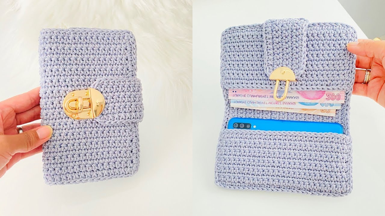 Easy crochet wallet tutorial Crafts on display