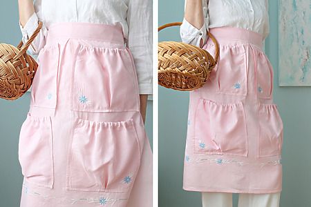 DIY egg gathering apron sewing tutorial
