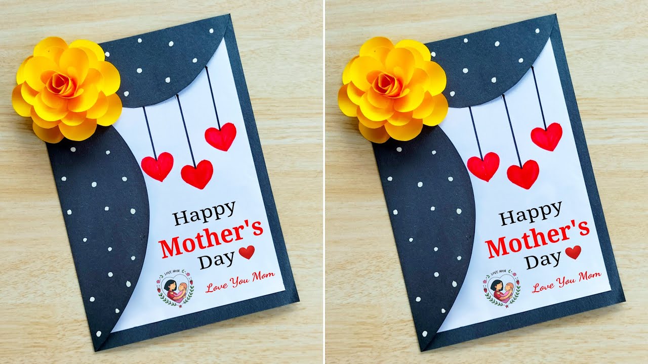 Mothers Day Greeting Card Diy Crafts On Display