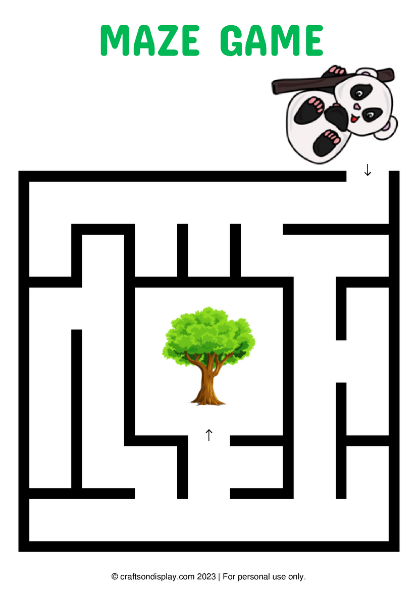 Super easy mazes (ages 35) Crafts on display