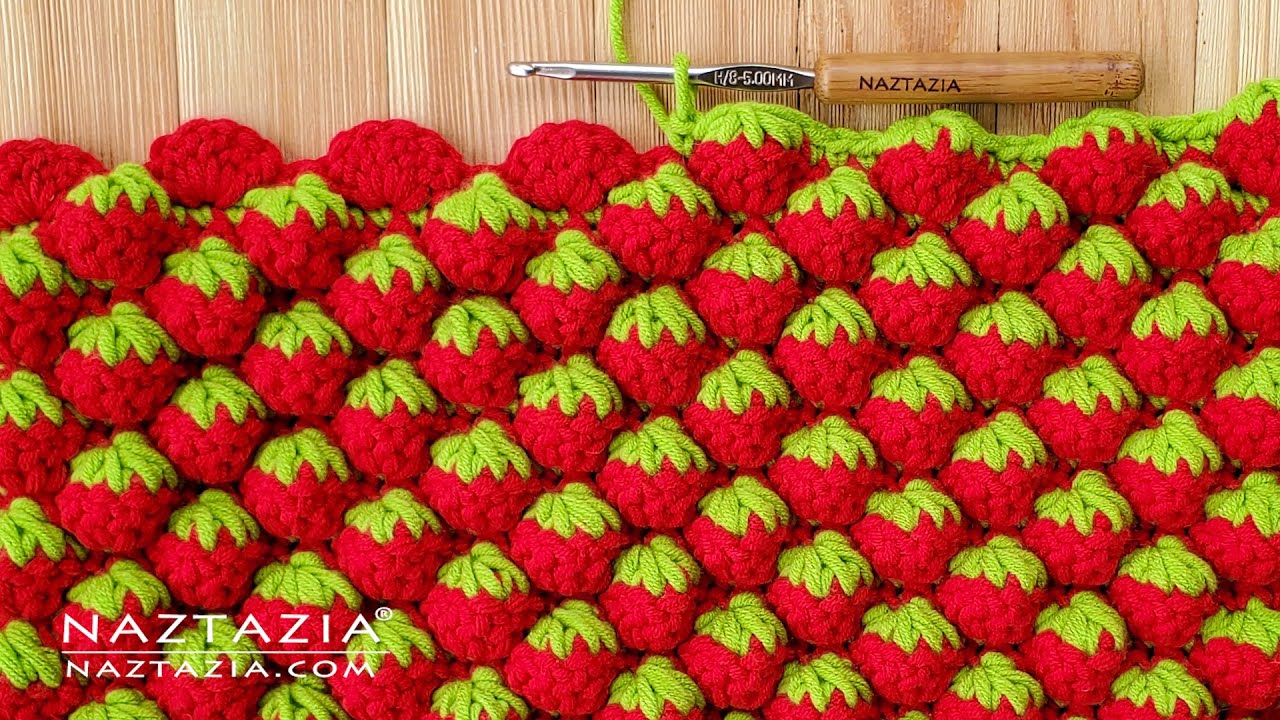 How To Crochet Strawberry Stitch Crafts On Display