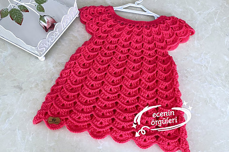 Summer baby dress 6 months (free crochet pattern)