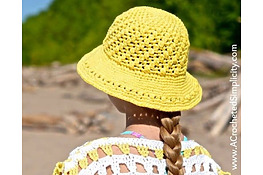 DIY crochet sun hat