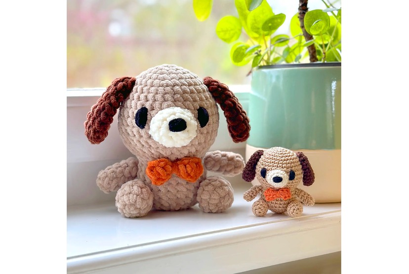 Free dog crochet pattern - Crafts on display