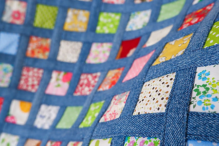 upcycle scraps into woven-look patchwork fabric