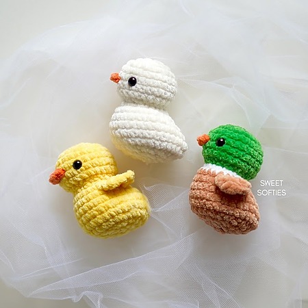 No-sew amigurumi duck &ndash; free pocket duck crochet pattern
