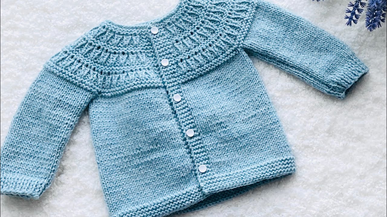 Free baby cardigan knitting pattern - Crafts on display