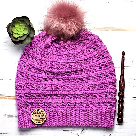 Lightweight crochet beanie (free pattern)