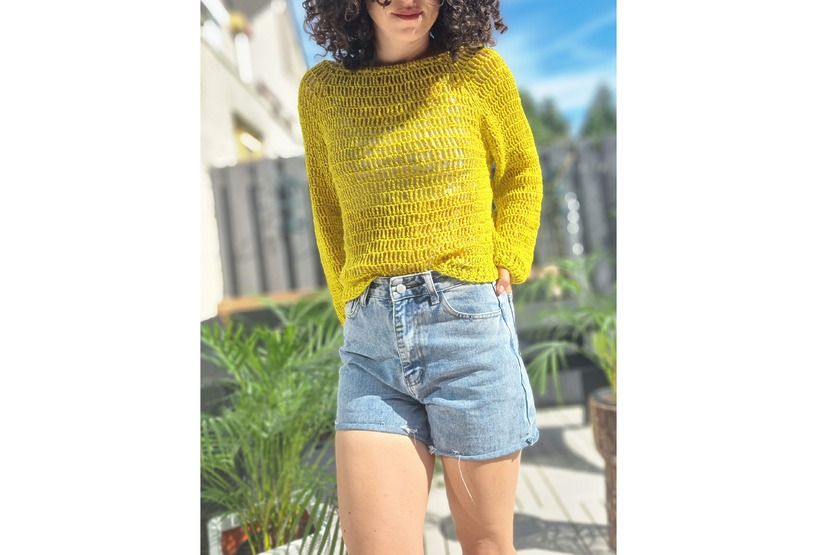Summer sweater (free pattern) - Crafts on display