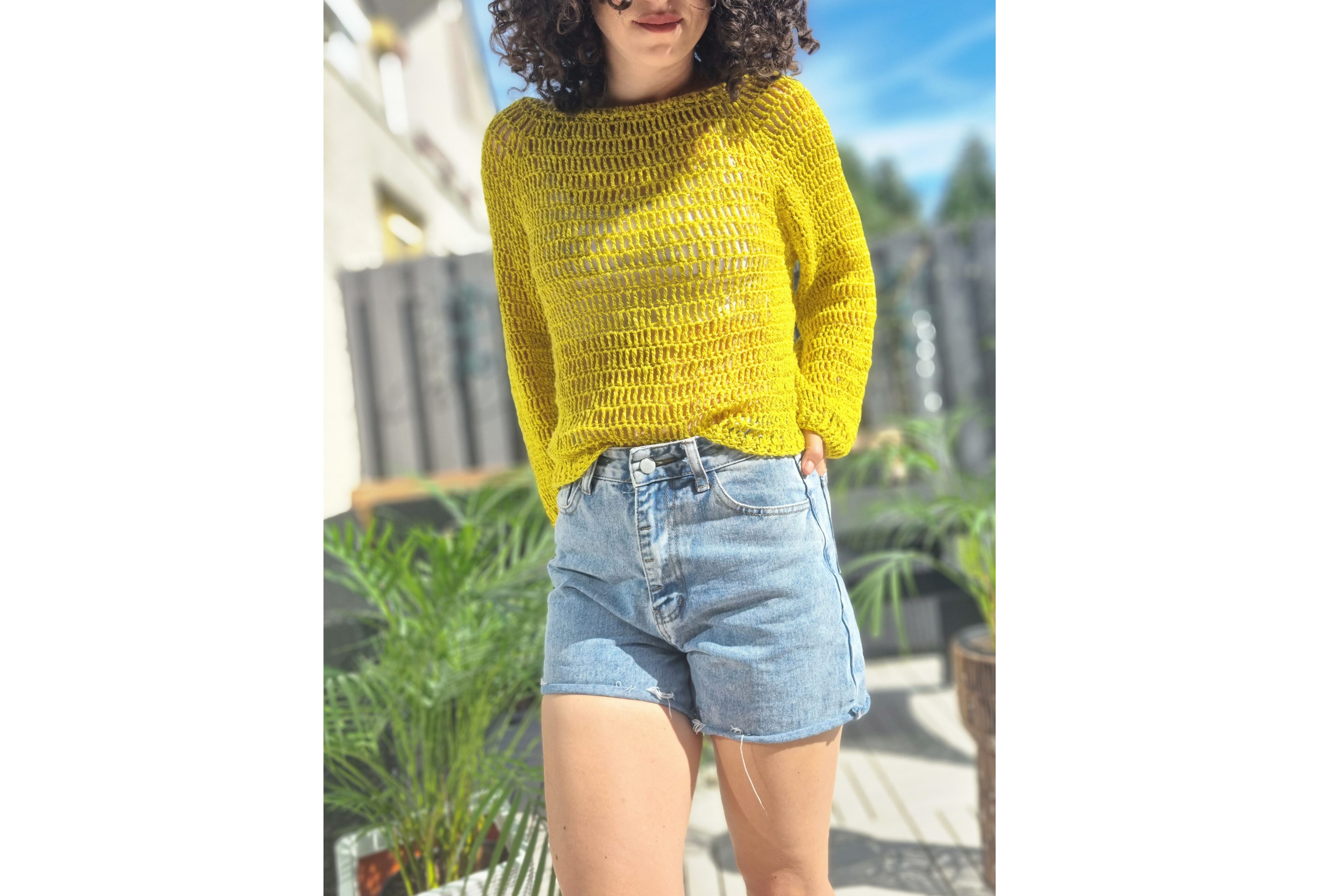 Summer sweater (free pattern) - Crafts on display