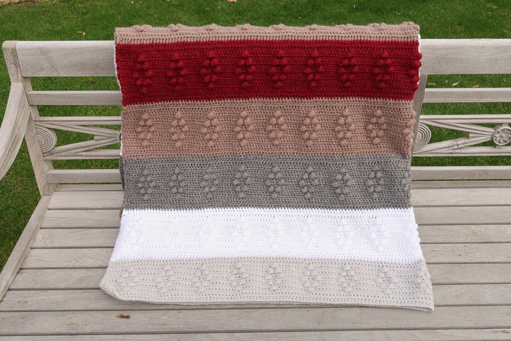 Easy crochet blanket pattern Crafts on display