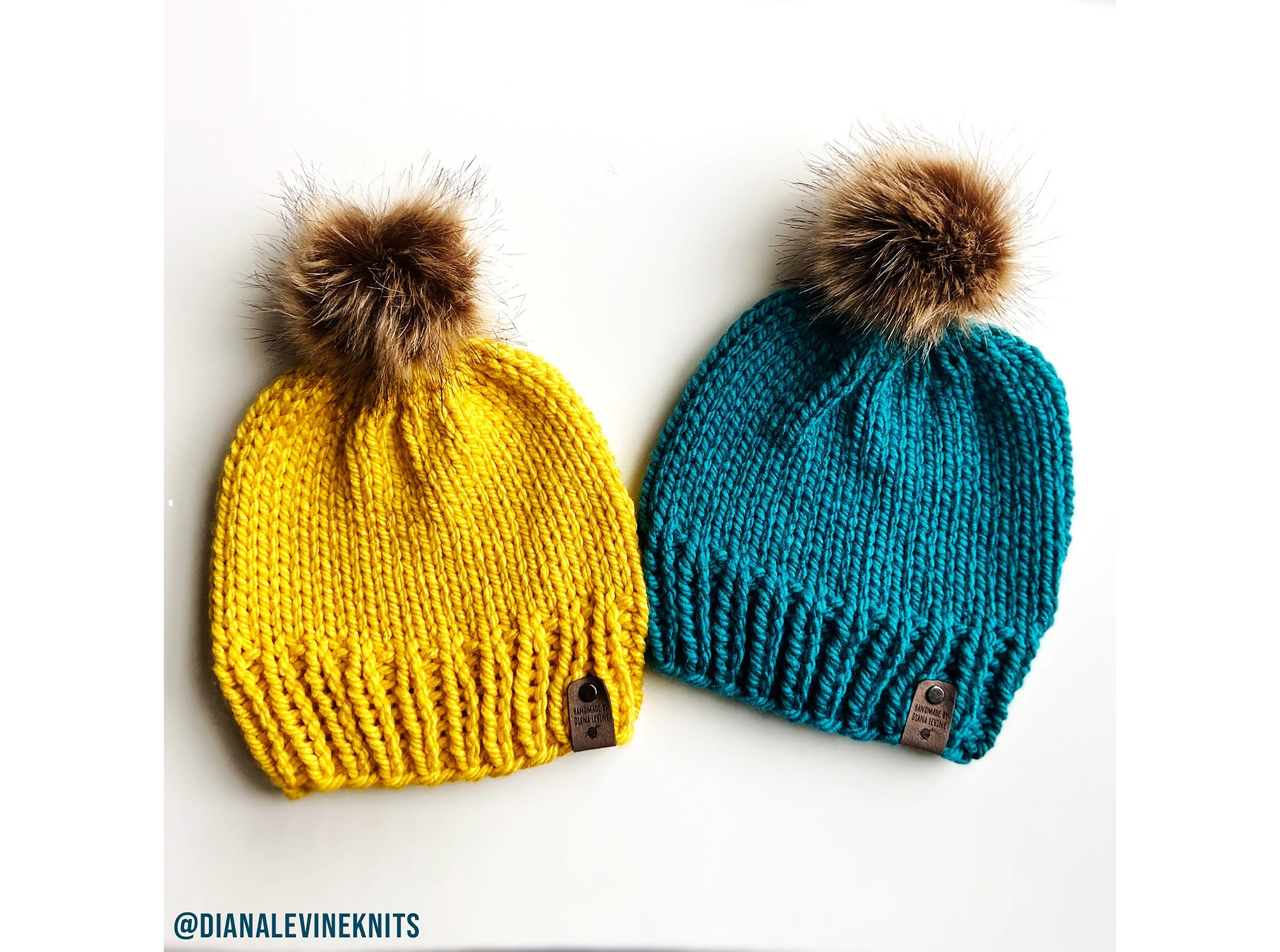 Free chunky hat knitting pattern Crafts on display