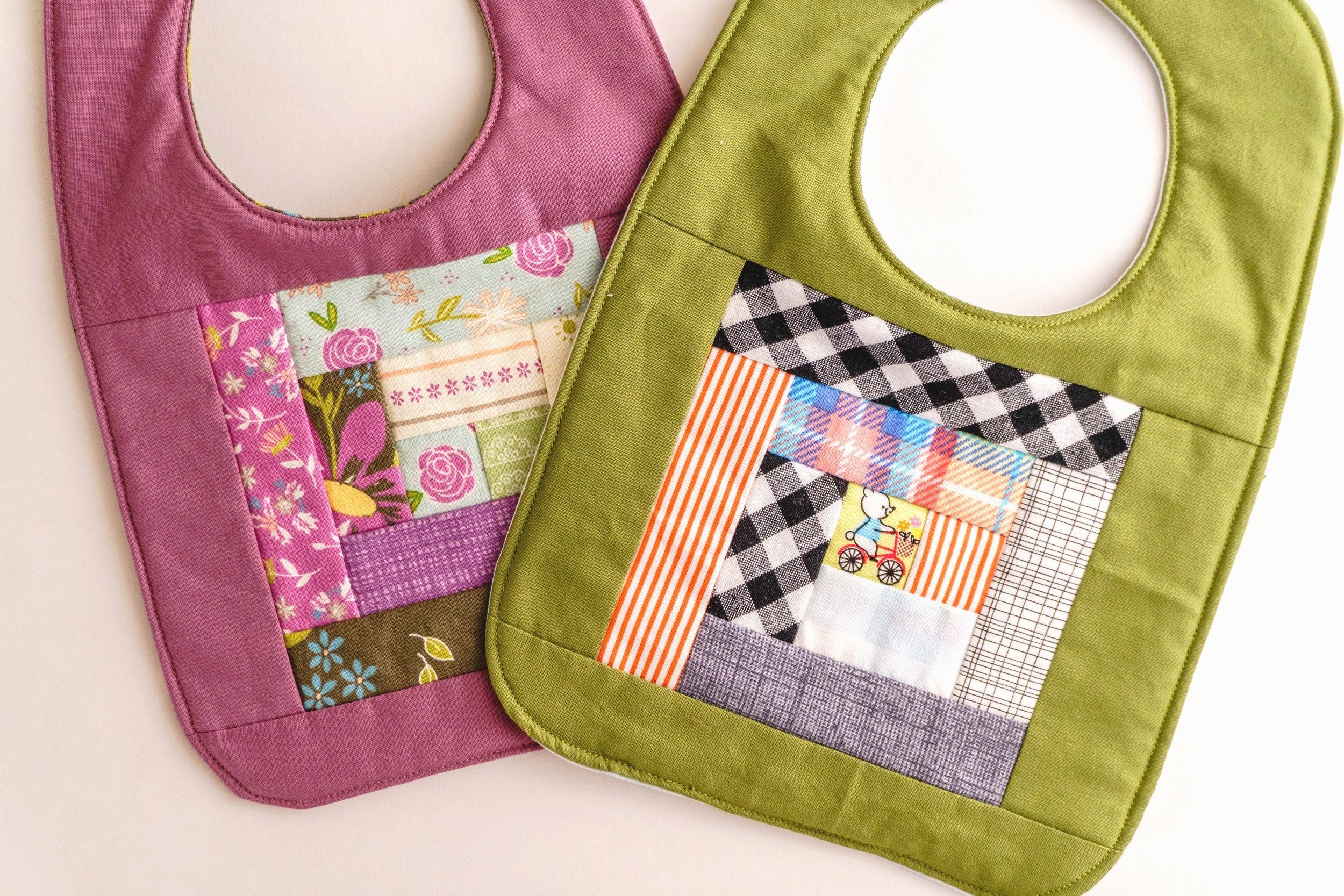 Quiltasyougo baby bib free pattern Crafts on display