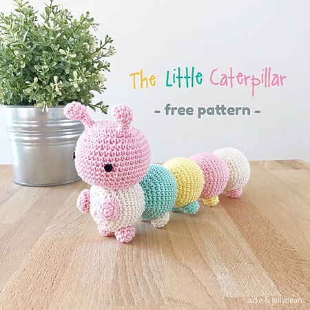 Free crochet caterpillar pattern