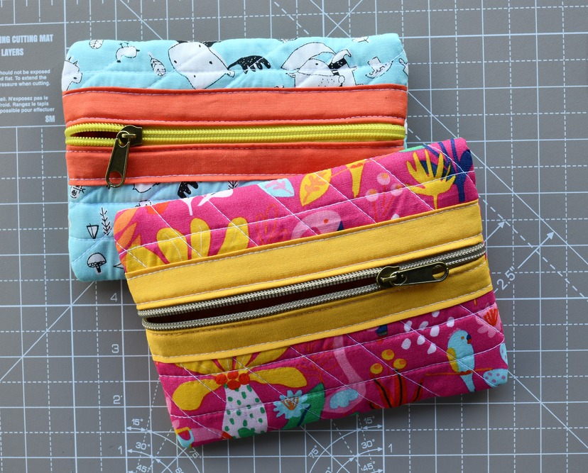 Free quilted zipper pouch pattern - Crafts on display