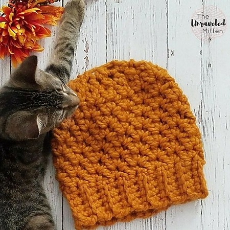 Chunky crochet beanie: free pattern