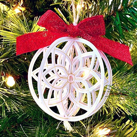 DIY Paper Christmas Bauble Ornaments free pattern
