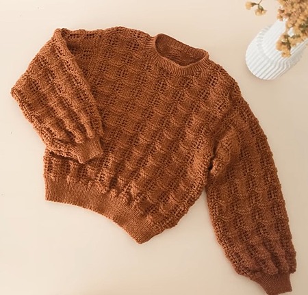 How to knit a vintage-style sweater – free Rosery jumper pattern