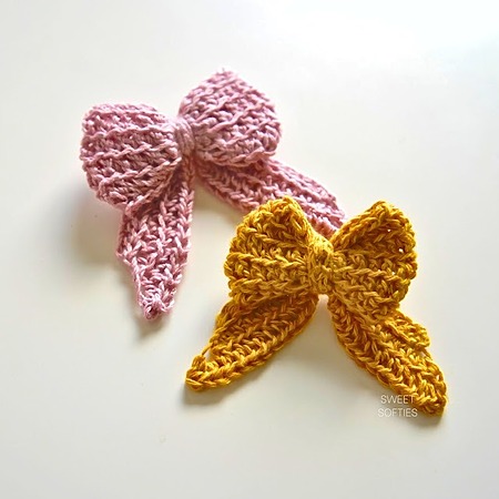 Easy Crochet Bow Pattern Free Tutorial Quick Sailor Bow