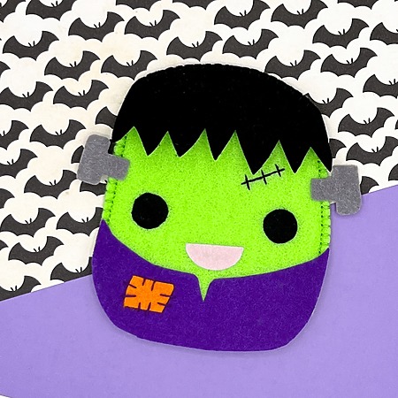 Frankenstein candy pouch sewing tutorial
