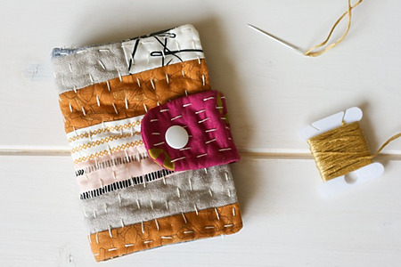 quilted needle book