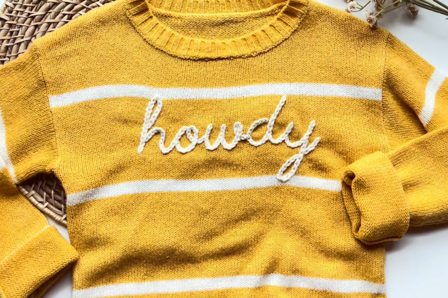 hand embroidered sweater