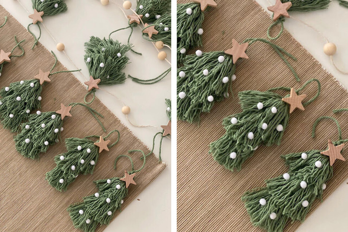 DIY Christmas tree tassel