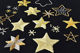 how to embroider stars and sparkles