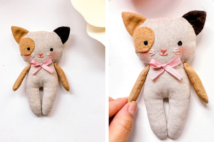 handmade cat doll