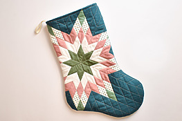 DIY quilted Christmas stocking