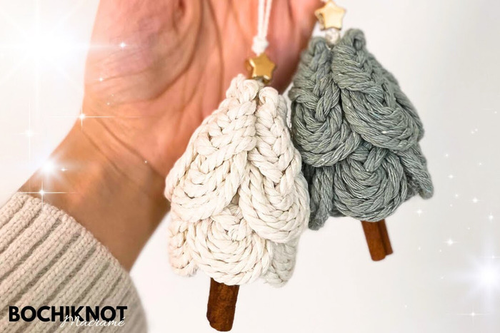 DIY Macrame Christmas Tree Ornament