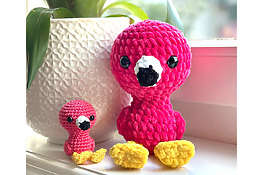 DIY flamingo amigurumi pattern