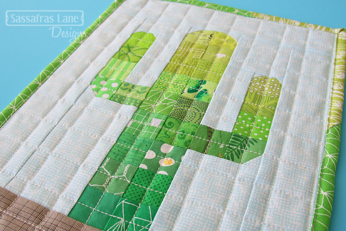 DIY Patchwork Cactus Mini Quilt