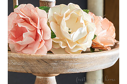 DIY paper roses made with watercolor paper