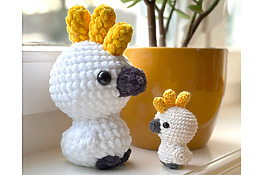 crochet cockatoo bird amigurumi