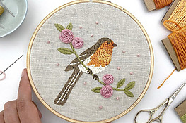 free bird embroidery pattern