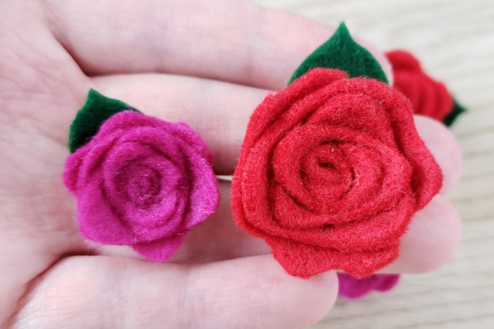 DIY Felt Flower Earrings