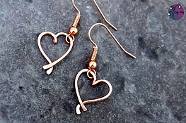 DIY Wire Heart Earrings