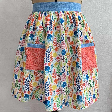 How to sew a gathered half apron – cute and simple apron pattern