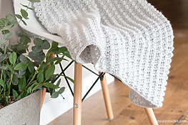 Textured Puff Stitch Crochet Blanket Pattern